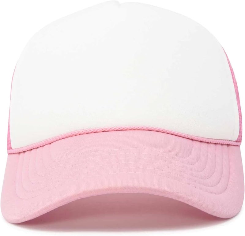 DALIX Two Tone Trucker Hat Summer Mesh Cap with Adjustable Snapback Strap - Image 2